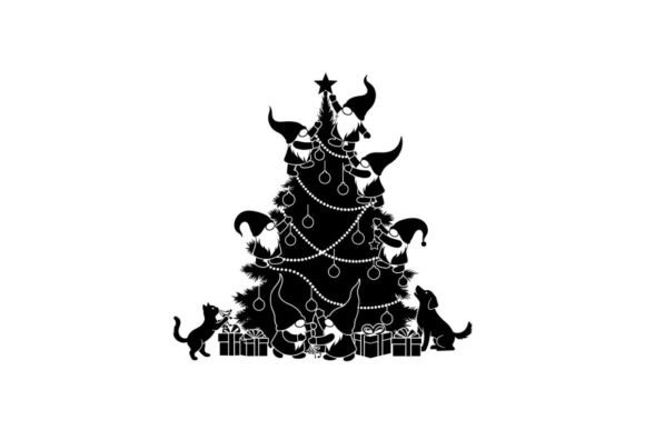 Black Silhouette of a Christmas Tree Review