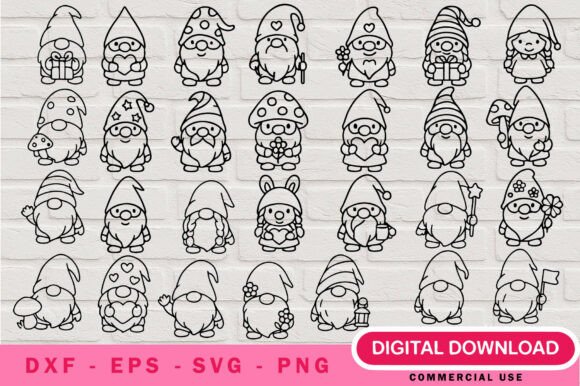 Chibi Gnome SVG Bundle: A Must-Have for Creative Graphics