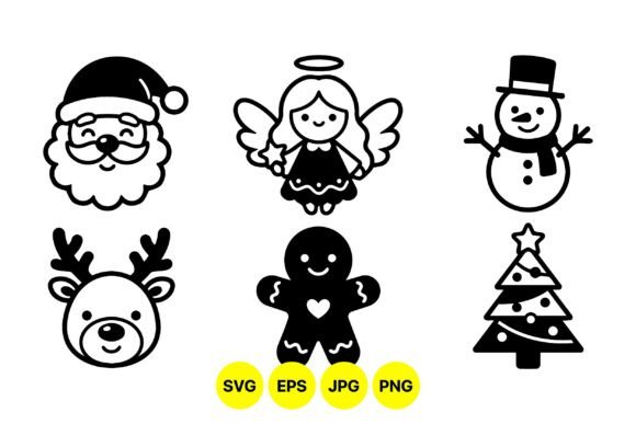 Cute Christmas Icons Collection: A Must-Have for Holiday Graphics