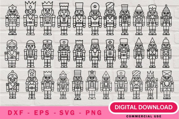 Nutcracker Outline SVG Bundle Cricut: A Holiday Graphics Gem