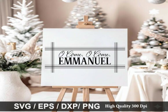 O COME. O COME. EMMANUEL SVG: A Faithful Graphic Design Asset