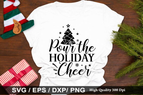 Pour the Holiday Cheer SVG: A Must for Christian Graphics