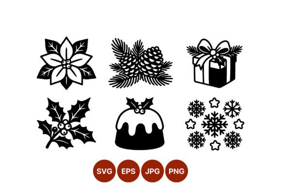 Review: Black White Holiday Icons Set for Graphics