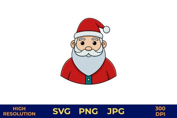 Review: Cartoon Santa Claus Vector in Bright Red