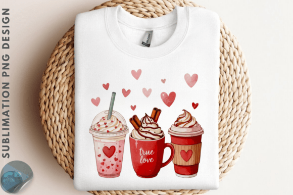 Valentine's Day Coffee Drinks PNG: A Graphics and Illustrations Review